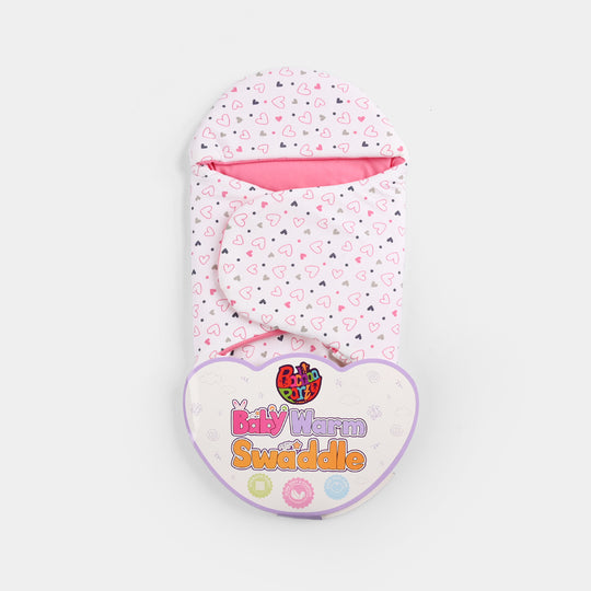 Infant Baby Foam Swaddle Heart | Pink