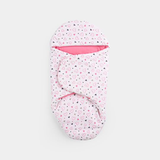 Infant Baby Foam Swaddle Heart | Pink