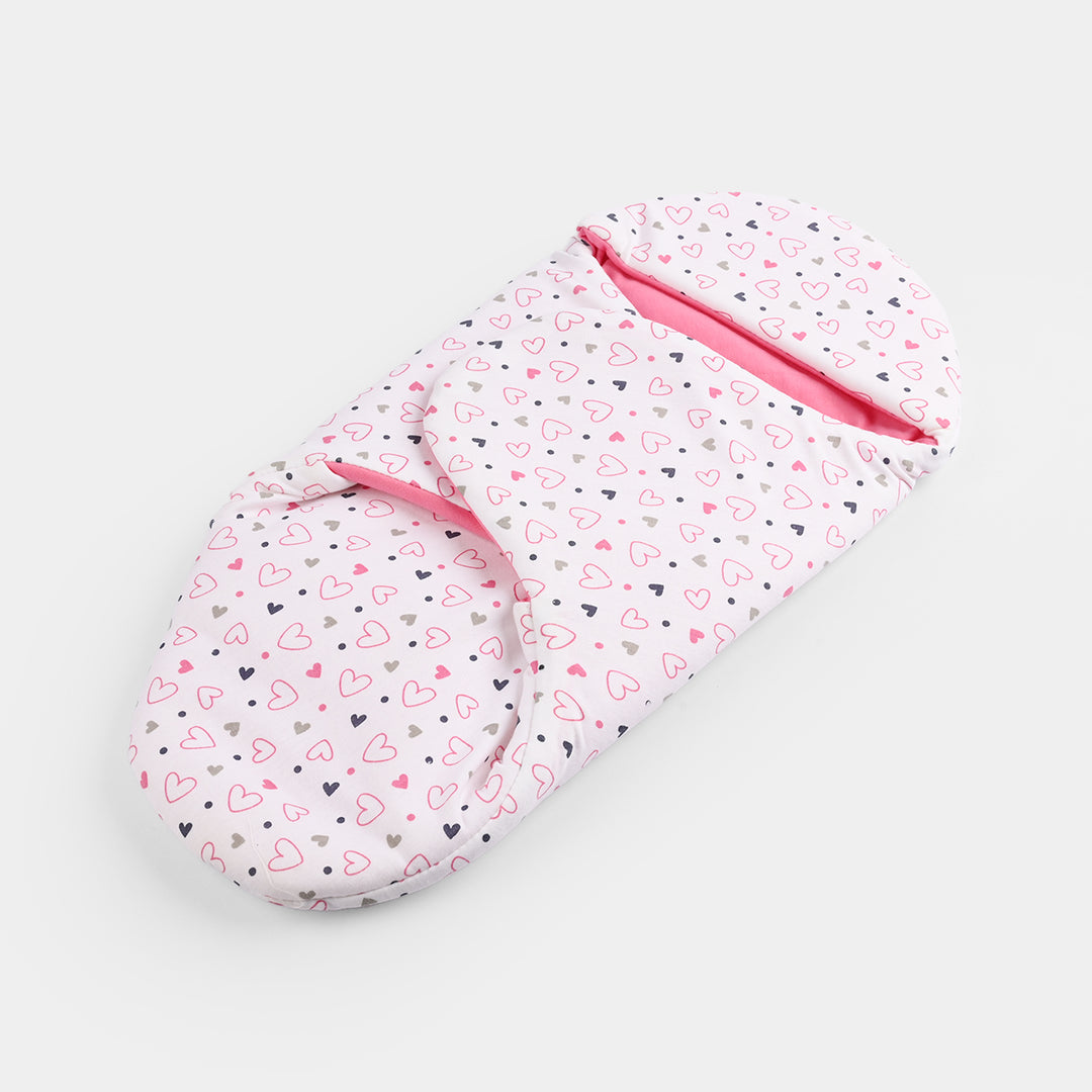 Infant Baby Foam Swaddle Heart | Pink