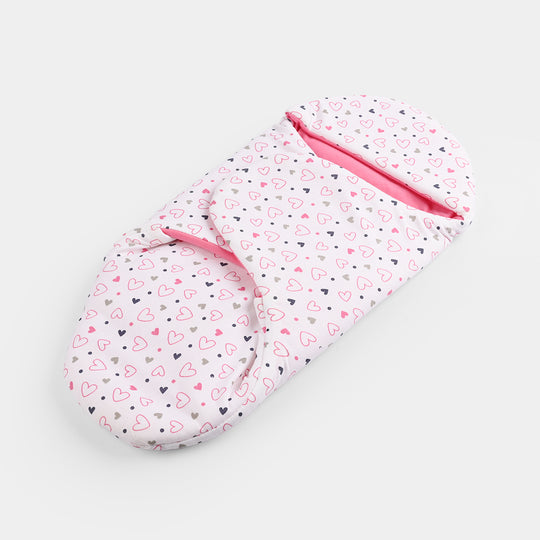 Infant Baby Foam Swaddle Heart | Pink