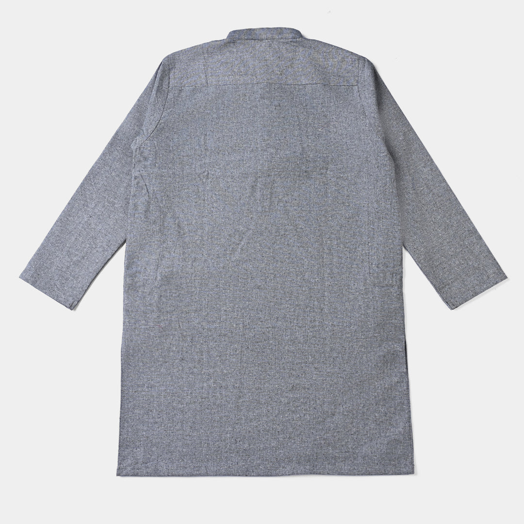 Boys Oxford Kurta Shalwar Suit -GREY