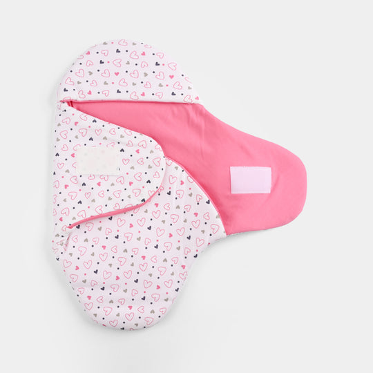 Infant Baby Foam Swaddle Heart | Pink