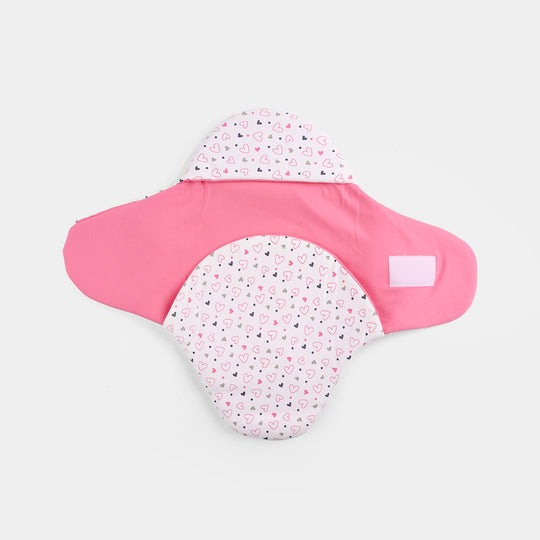 Infant Baby Foam Swaddle Heart | Pink