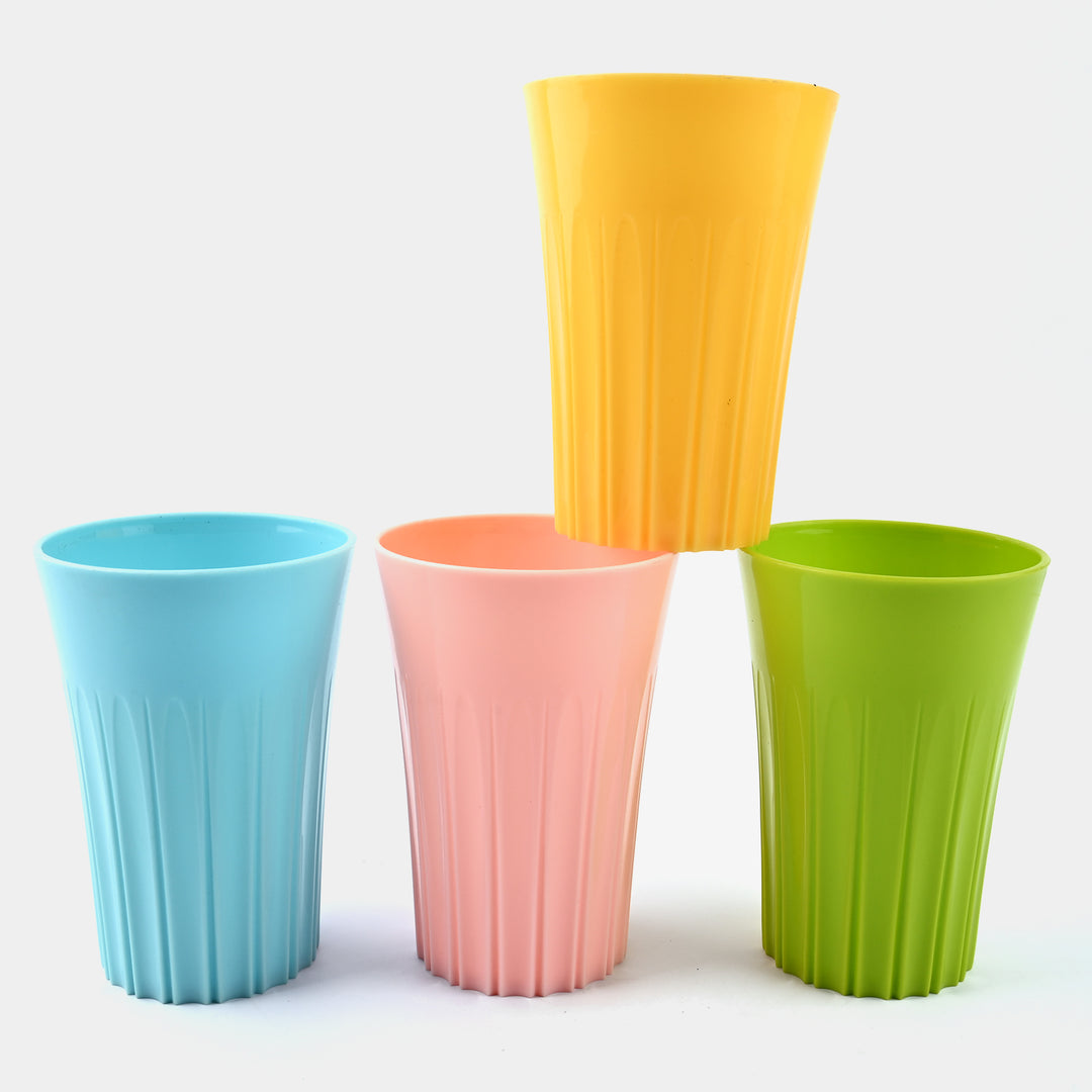 Rainbow Plastic Glass | 4PCs