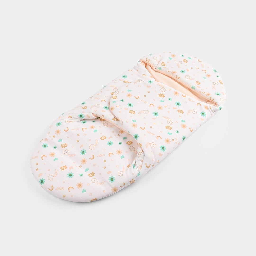 Infant Baby Foam Swaddle Flower | Peach