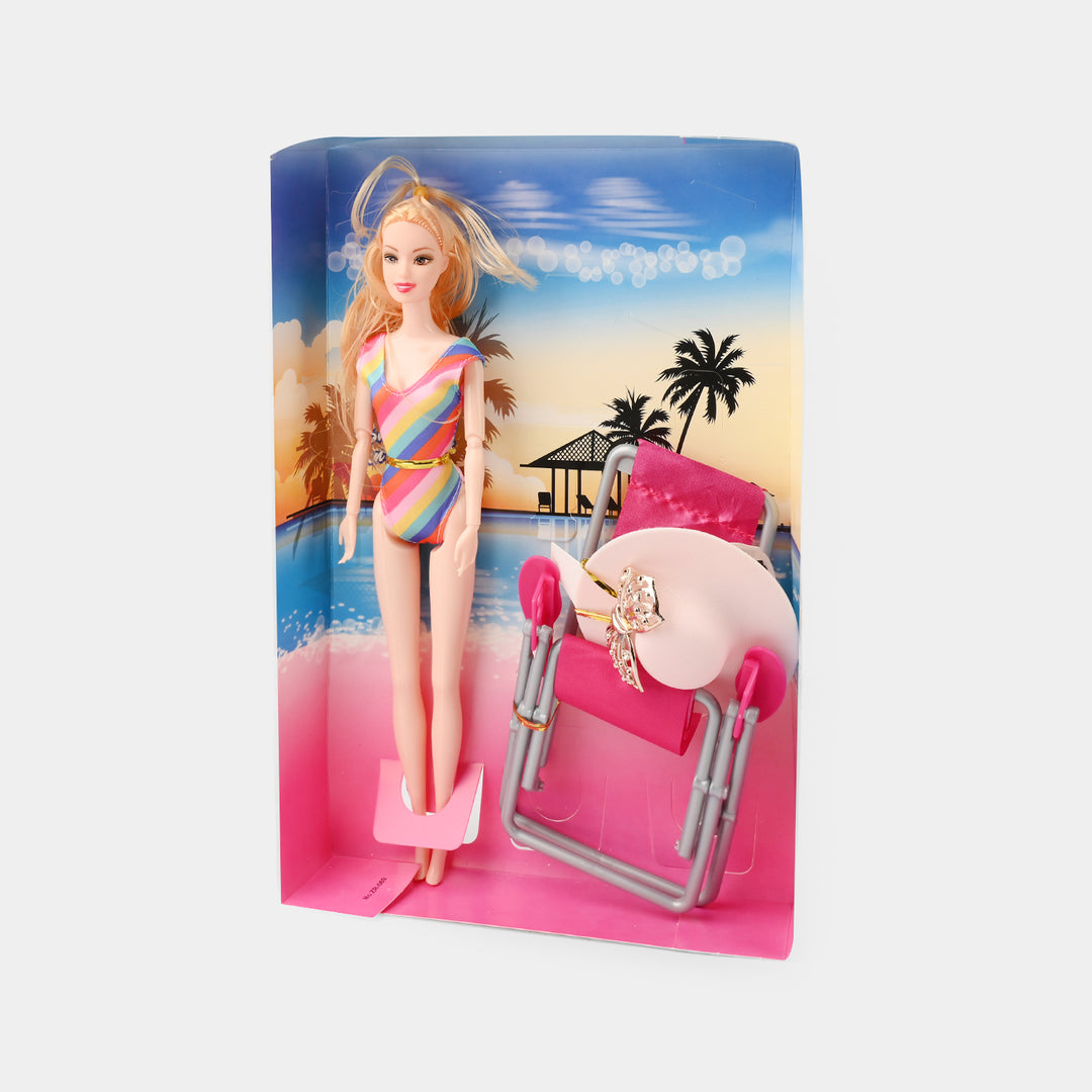 FASHION DOLL WITH MOVEABLE JOINT TOY FOR GIRLS