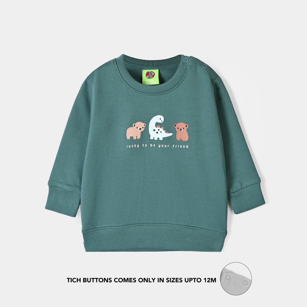 Infant Boys Cotton Terry Sweatshirt Lucky Friends