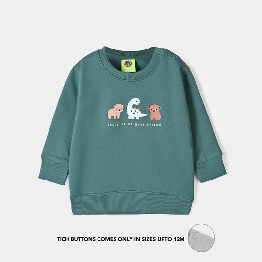Infant Boys Cotton Terry Sweatshirt Lucky Friends