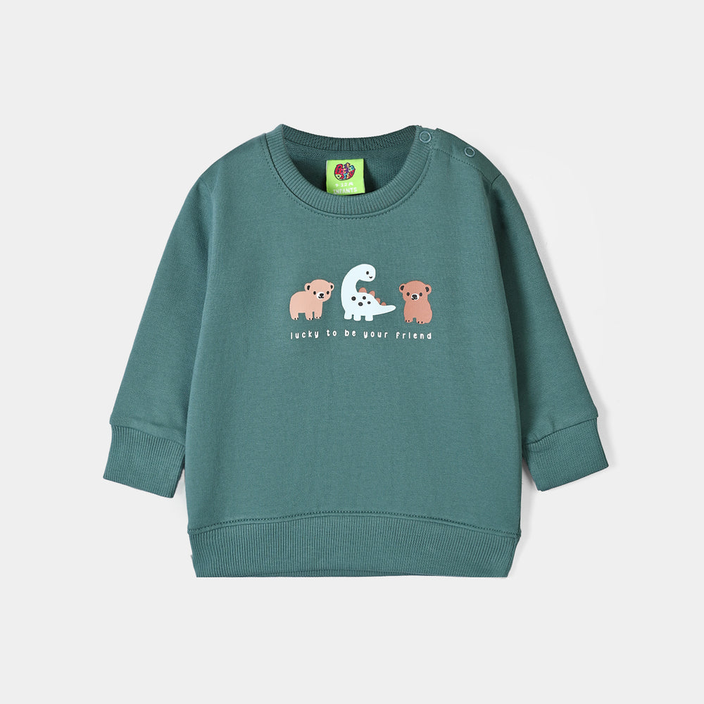 Infant Boys Cotton Terry Sweatshirt Lucky Friends