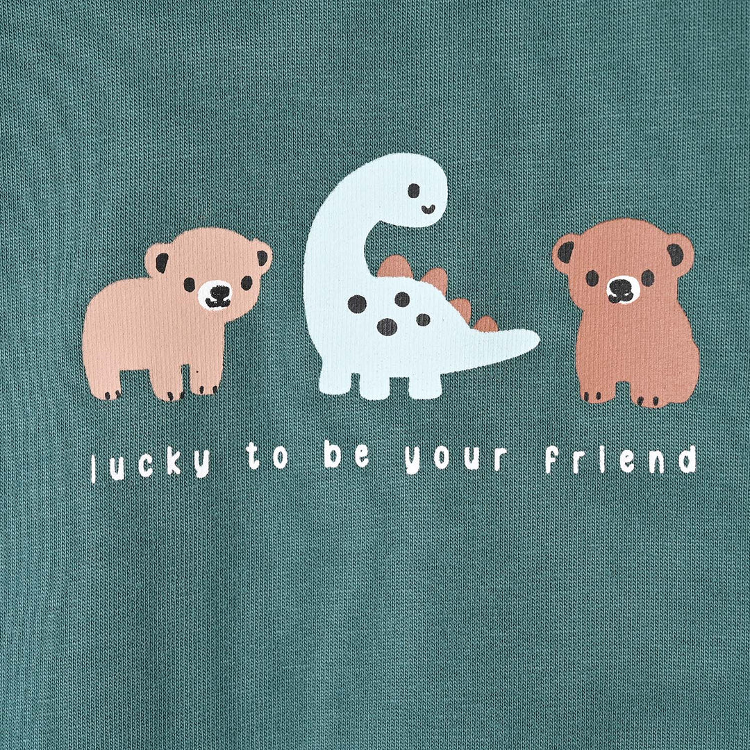 Infant Boys Cotton Terry Sweatshirt Lucky Friends
