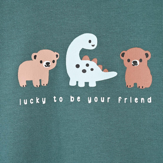 Infant Boys Cotton Terry Sweatshirt Lucky Friends