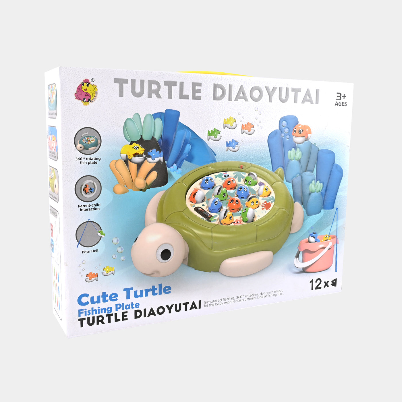 Turtle Fishing Game With Music For Kids