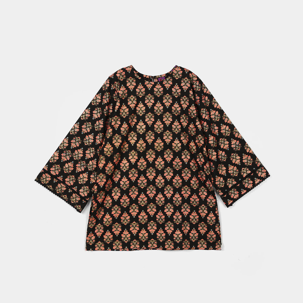 Infant Girls Cotton 3Pcs (Rang) - Black