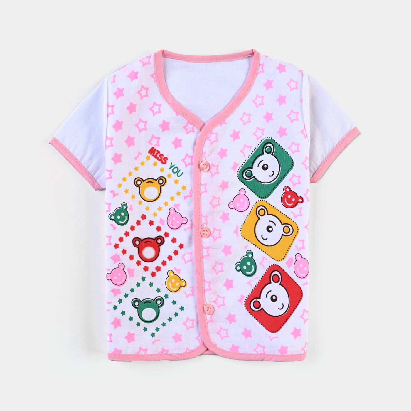 Baby Cotton Vest 3Pcs Printed