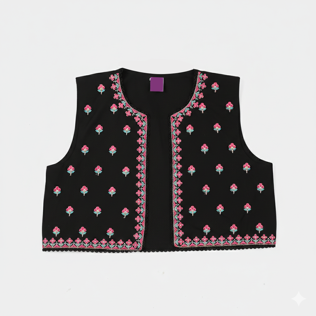 Infant Girls Cotton 3Pcs (Rang) - Black