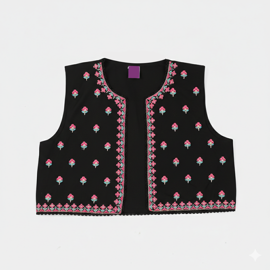 Infant Girls Cotton 3Pcs (Rang) - Black