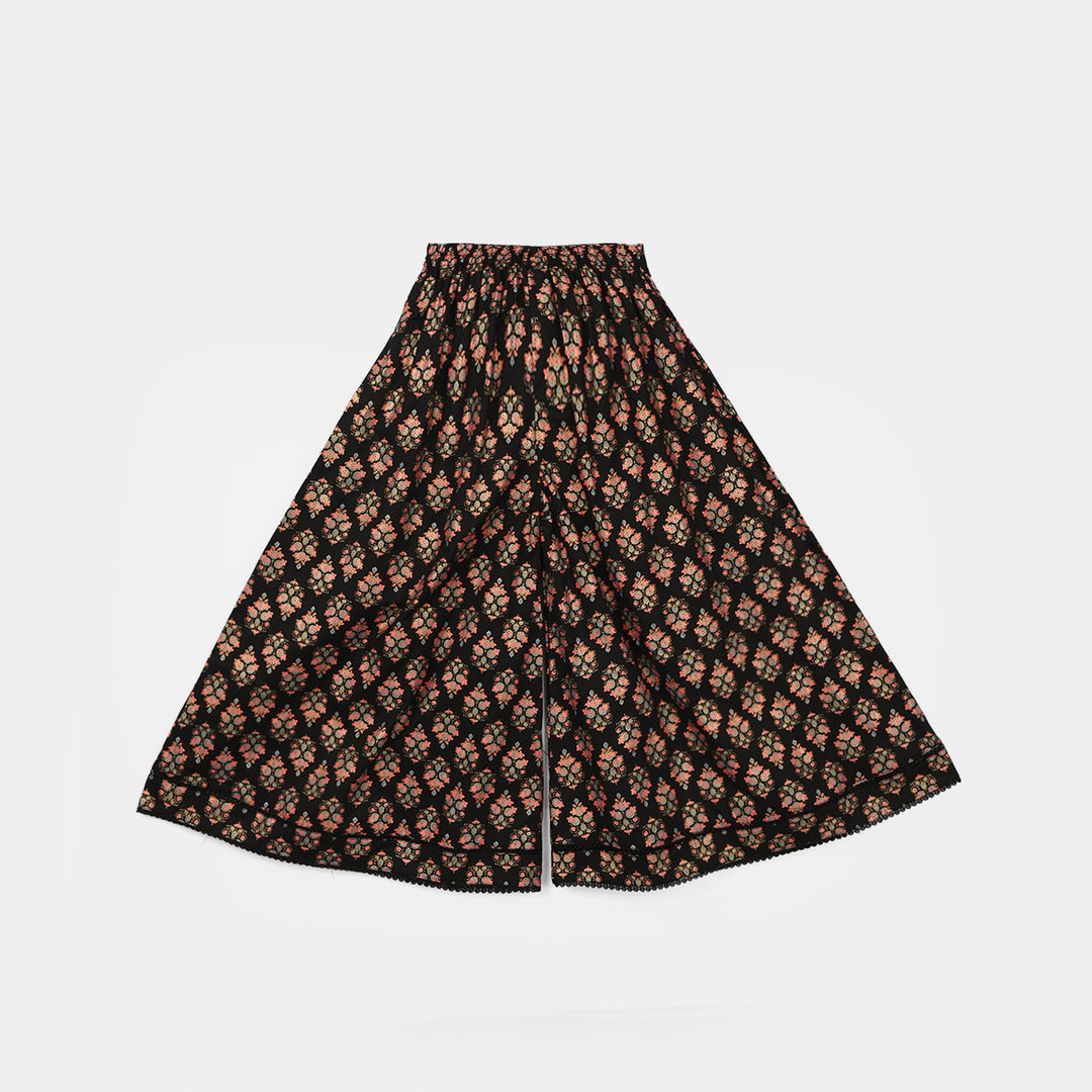 Infant Girls Cotton 3Pcs (Rang) - Black