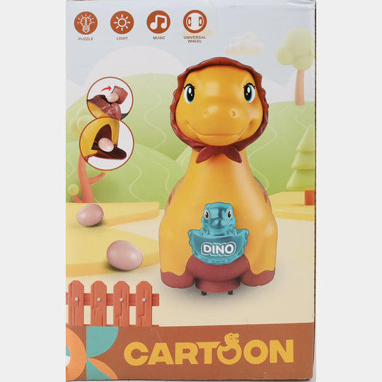 Electric Dinosaur Swing Toy- Laying Eggs - Sound Effects Toy