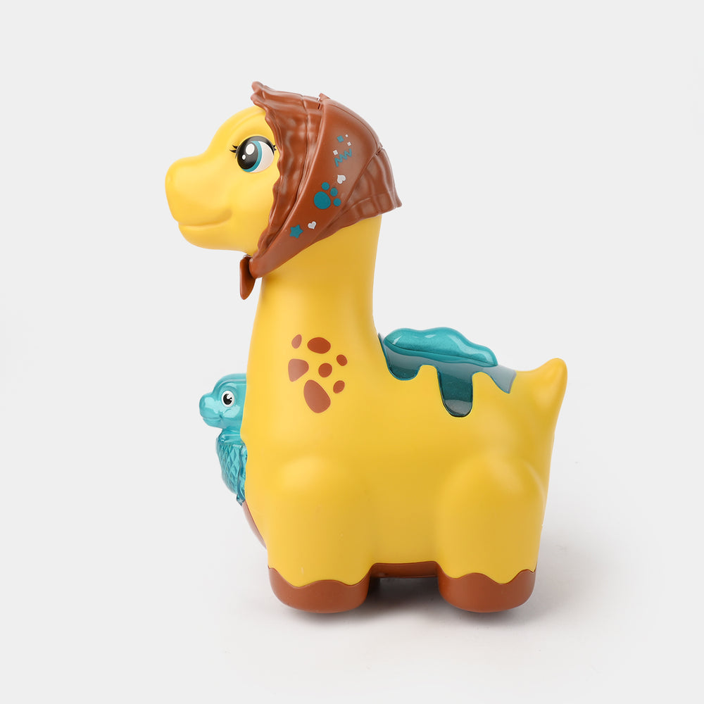 Electric Dinosaur Swing Toy- Laying Eggs - Sound Effects Toy