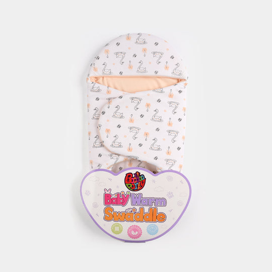 Infant Baby Foam Swaddle Duck | Peach