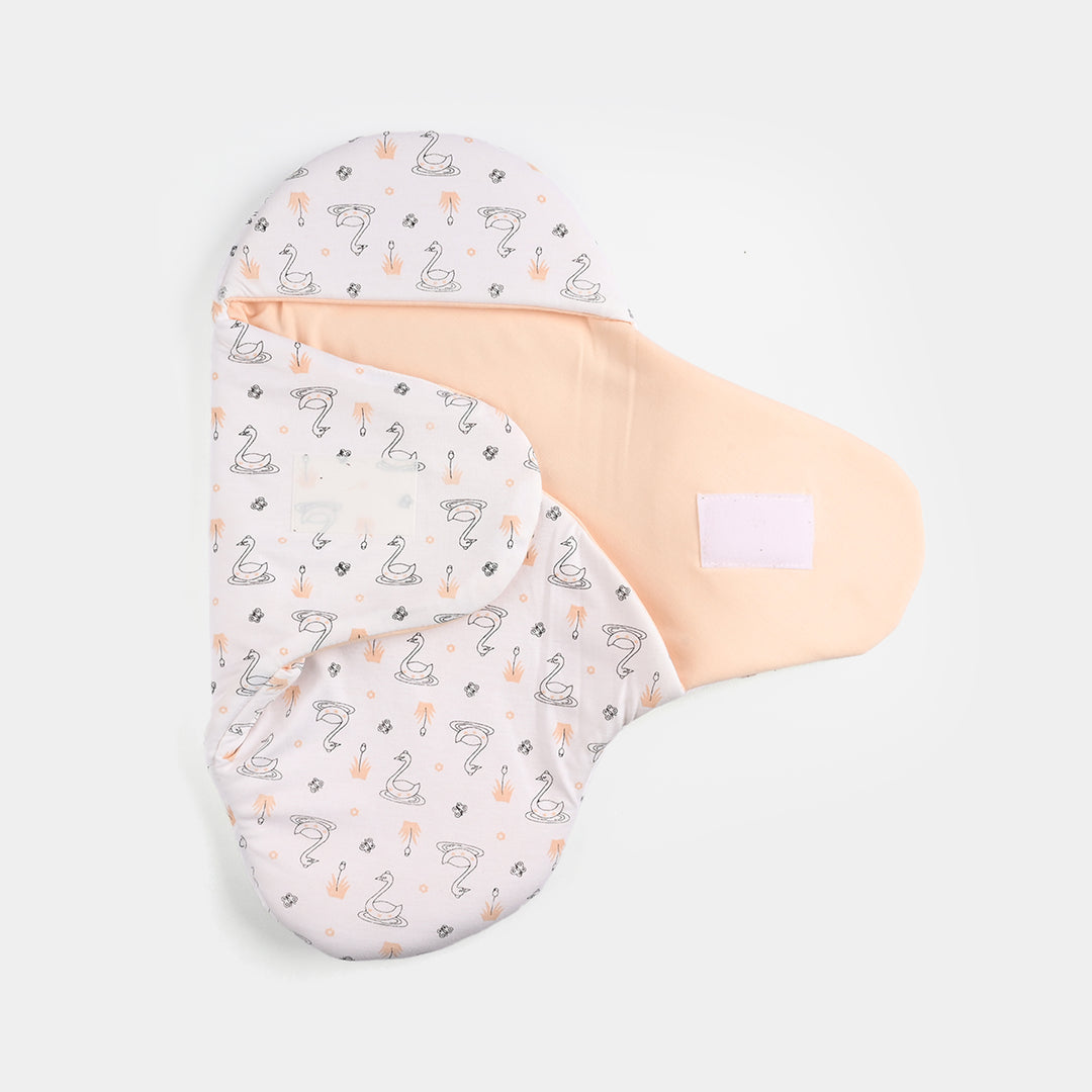 Infant Baby Foam Swaddle Duck | Peach