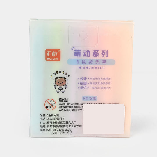 Graffiti Highlighter Pen - 6 Pcs