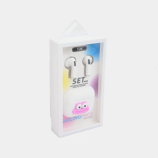 Smiling Face" Wireless Earbud/Earphone Set