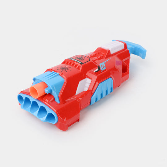 Soft Dart Launcher With Dart Target