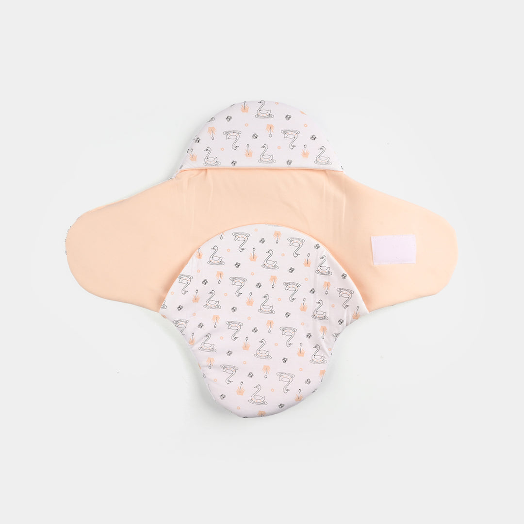 Infant Baby Foam Swaddle Duck | Peach