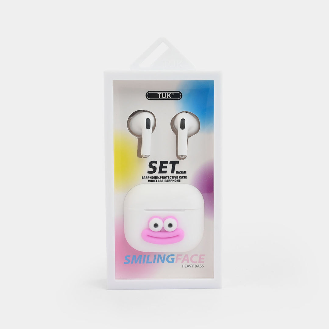 Smiling Face" Wireless Earbud/Earphone Set