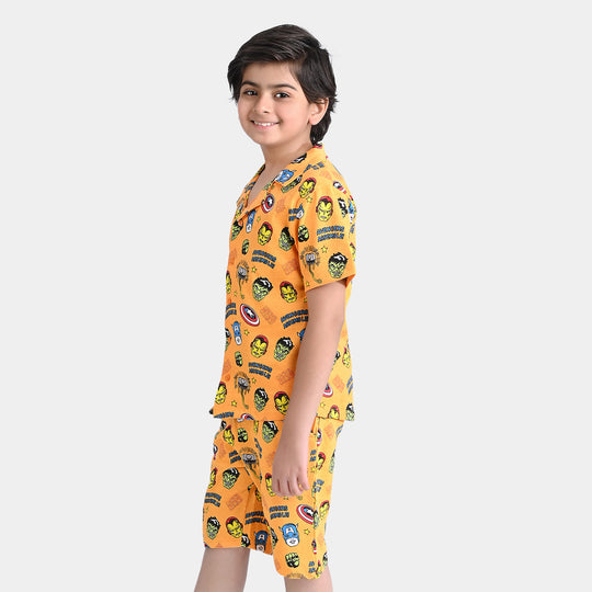 Boys Jersey/Terry 2 Piece Suit Printed-Citrus