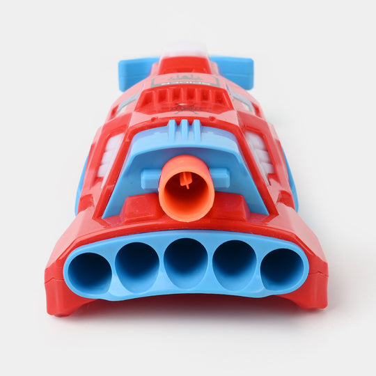 Soft Dart Launcher With Dart Target