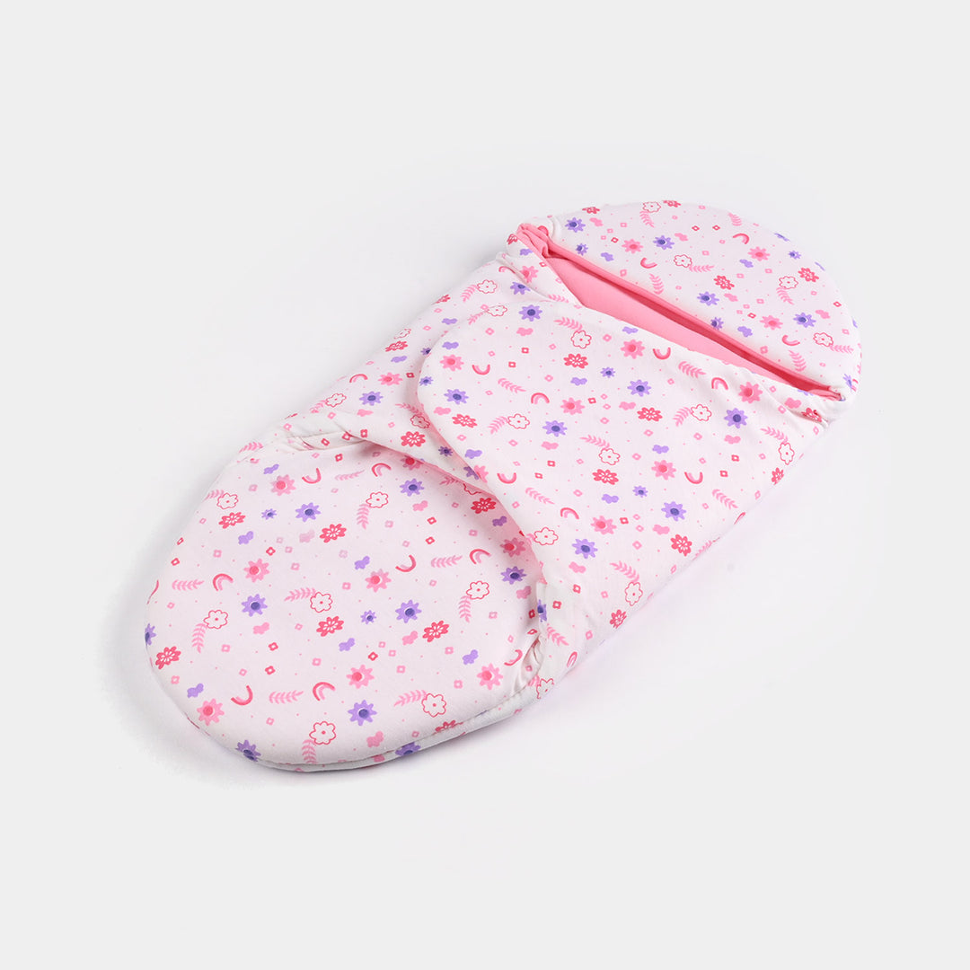 Infant Baby Foam Swaddle Flower | Light Pink