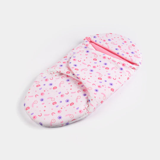 Infant Baby Foam Swaddle Flower | Light Pink