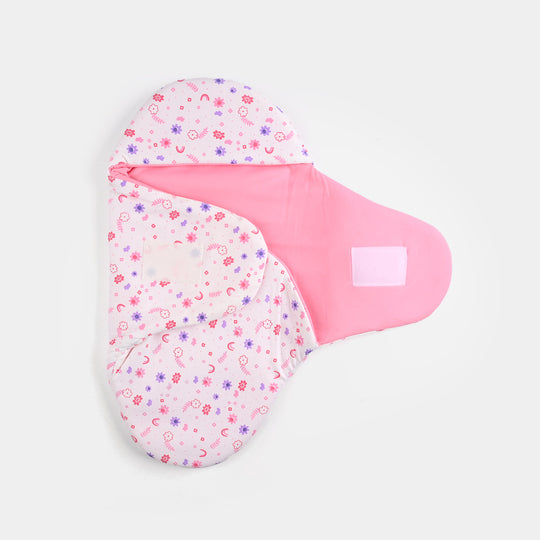 Infant Baby Foam Swaddle Flower | Light Pink