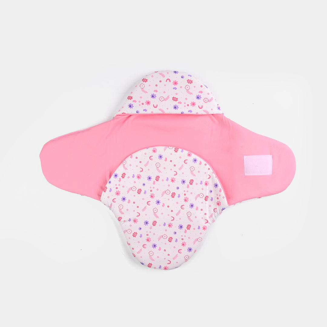Infant Baby Foam Swaddle Flower | Light Pink
