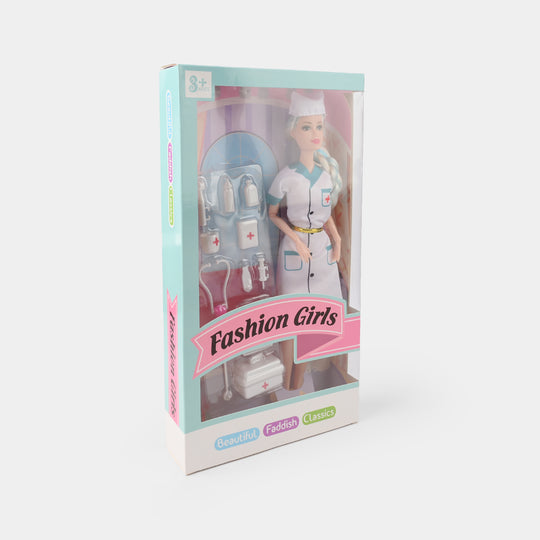 FASHION DOLL WITH MOVEABLE JOINT TOY FOR GIRLS