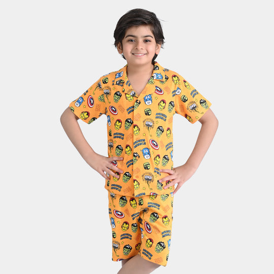 Boys Jersey/Terry 2 Piece Suit Printed-Citrus