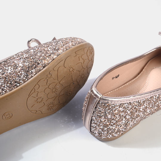 Girls Pumps 11-149-CHAMPAGNE