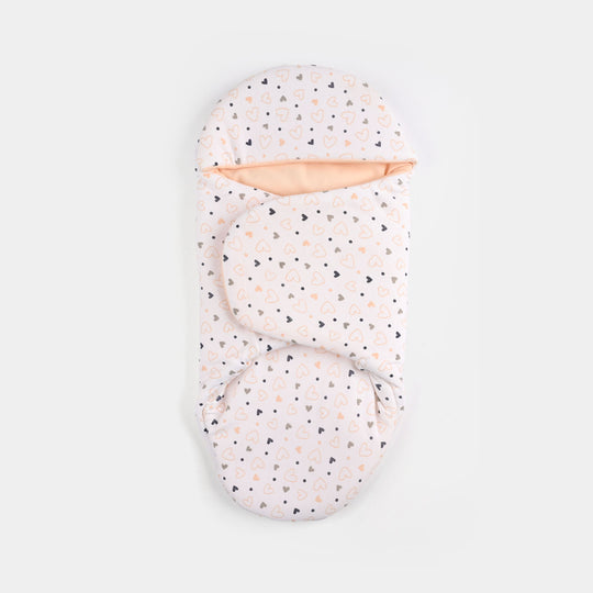 Infant Baby Foam Swaddle Heart | Peach