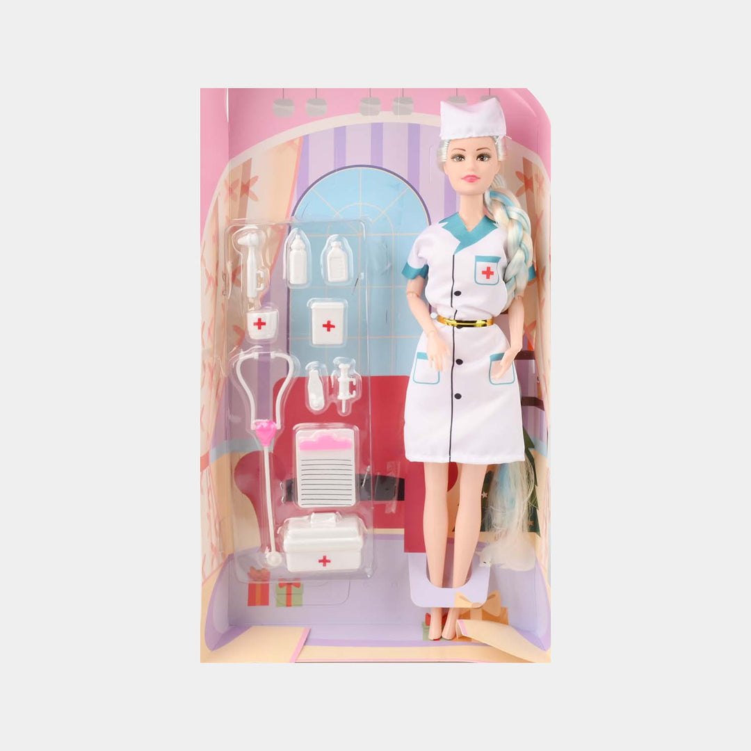 FASHION DOLL WITH MOVEABLE JOINT TOY FOR GIRLS