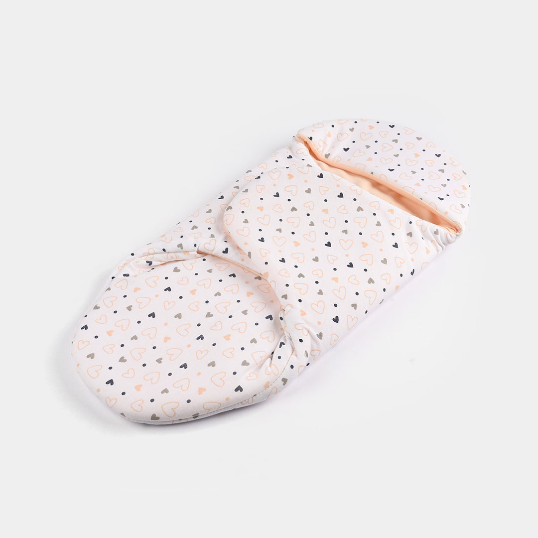 Infant Baby Foam Swaddle Heart | Peach