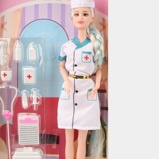 FASHION DOLL WITH MOVEABLE JOINT TOY FOR GIRLS