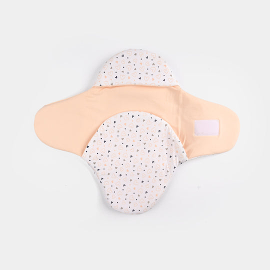 Infant Baby Foam Swaddle Heart | Peach