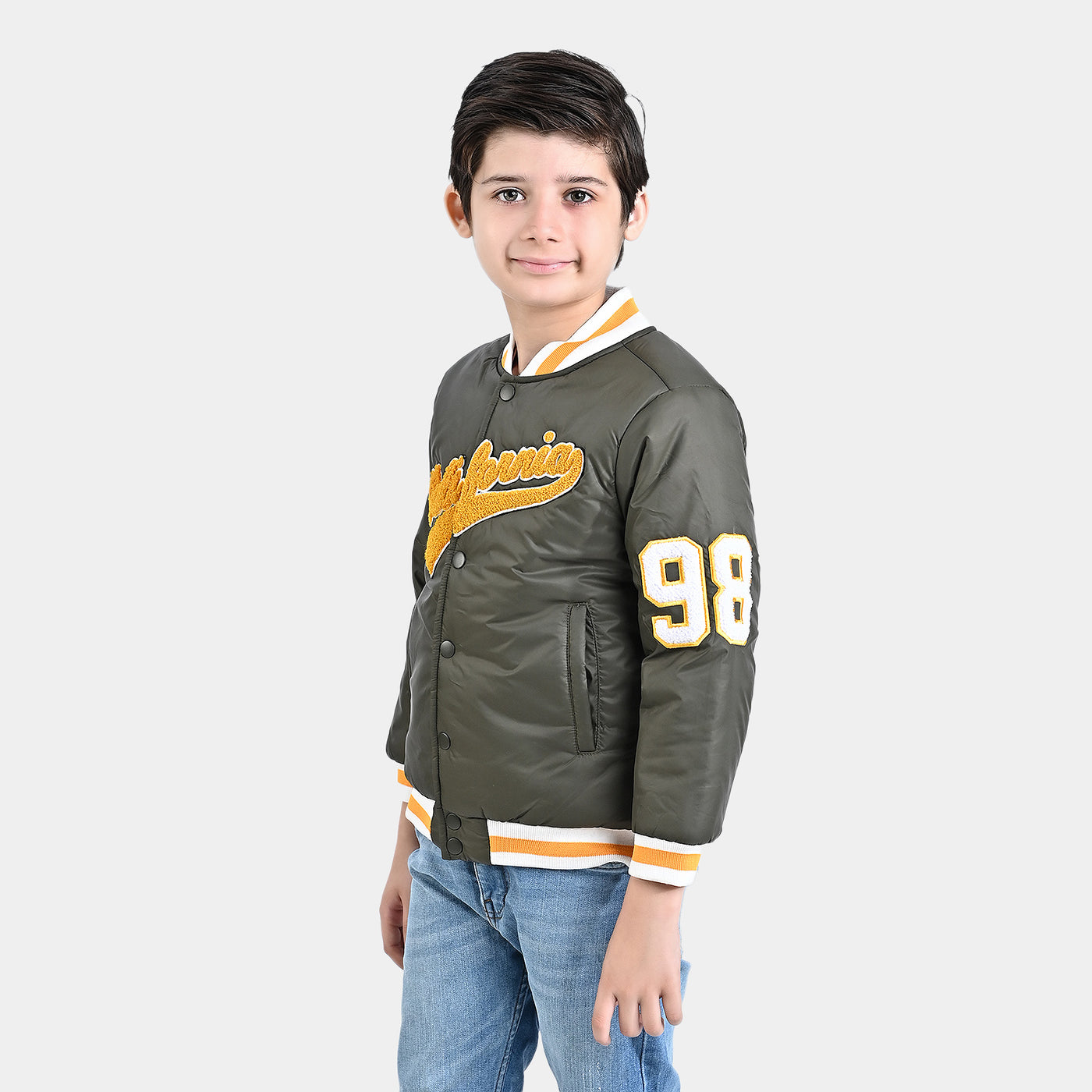 Boys Mix taffeta Quilted Jacket California-Royal