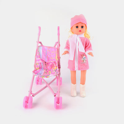 Doll With Stroller