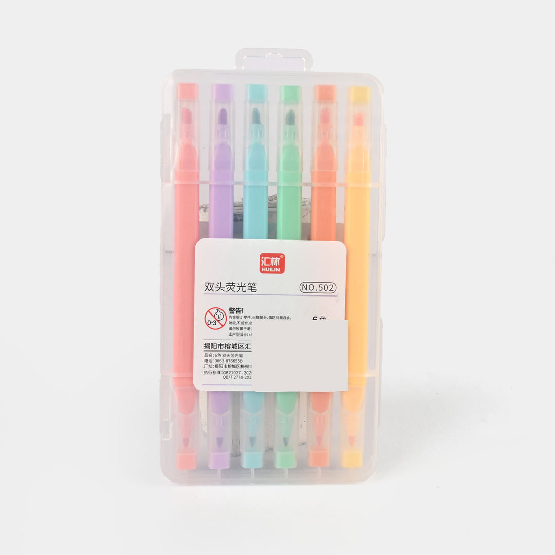 Premium Highlighter – Smooth, Bright & Perfect for Everyday Use 6Pcs