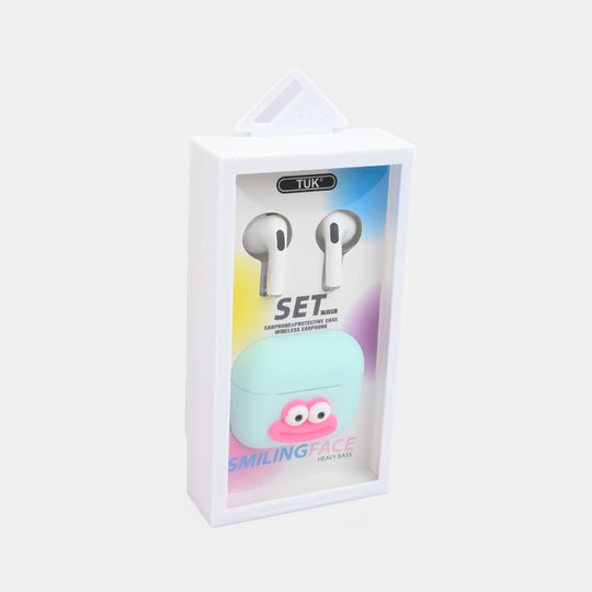 Smiling Face" Wireless Earbud/Earphone Set