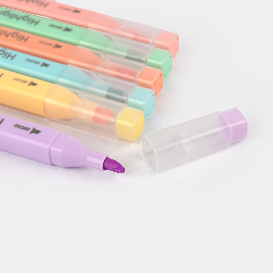 Premium Highlighter – Smooth, Bright & Perfect for Everyday Use 6Pcs