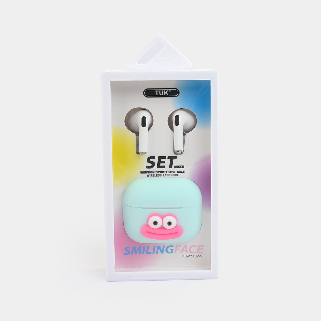 Smiling Face" Wireless Earbud/Earphone Set